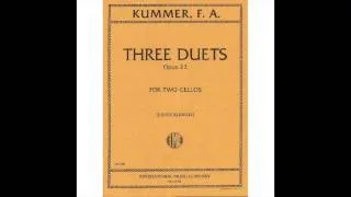 Kummer Cello Duet Op 22 No 1 C major 1st Movement