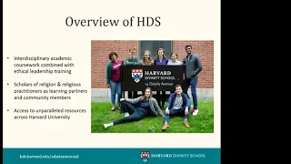 HDS Overview, Application Requirements, and Best Practices | HDS Admissions 2020