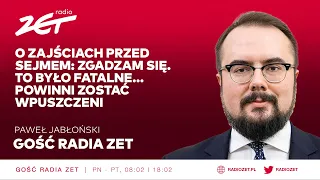 Paweł Jabłoński o zajściach przed sejmem: Zgadzam się. To było fatalne... powinni zostać wpuszczeni