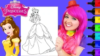 Coloring Belle & Chip Beauty and the Beast Coloring Page Prismacolor Markers | KiMMi THE CLOWN