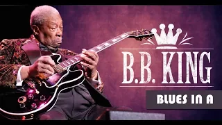 B.B. King Style Slow Blues Backing Track Jam in A