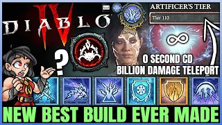 Diablo 4 - New Best OP MASTERPIECE Sorcerer Build Found - FAST 1 Shot Teleport - Skills Gear Guide!