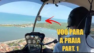 Voo de Helicóptero para Praia! Parte 1