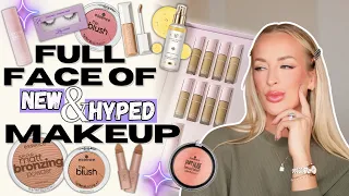 FULL FACE OF NEW & HYPED MAKEUP