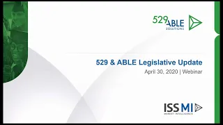 529 Legislative Update Webinar