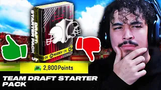 OPENING NEW TEAM DRAFT STARTER PACK!!! IS IT WORTH IT?!? (FULL TEAM BUILD) - Madden 24 Ultimate Team