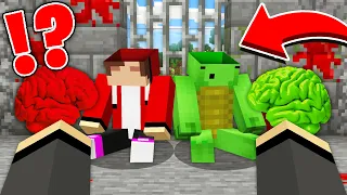 BRAINS JJ and Mikey has STOLEN in Minecraft! - Maizen