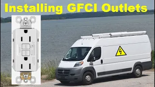 Van Build - Installing AC and GFCI outlets