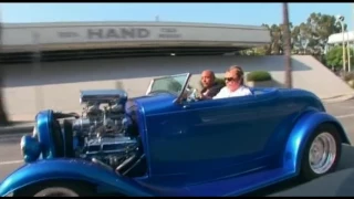 Johnny Hallyday au volant de sa Hot Rod Los Angeles