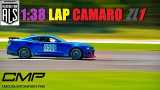 Carolina Motorsports Park New Seriously Fast Personal Best!!! 1:38 Camaro ZL1 Racing for ALS