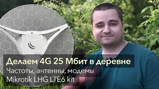 Всё о мобильном Интернет в деревне: антенны, модемы, сети, частоты. MikroTik LHG LTE6 kit