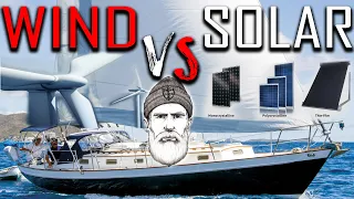 Bluewater Sailboat, Solar power vs wind power