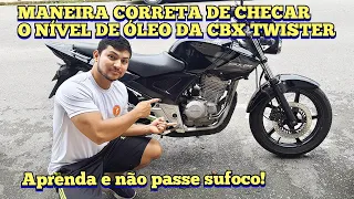 🔧 COMO VERIFICAR O NÍVEL DE ÓLEO DA CBX TWISTER 250 - Qual a regularidade? 🔧