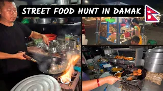 Street Food Hunt in Damak, Jhapa: Fried Rice, Chatpate & More 😍🇳🇵