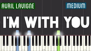 Avril Lavigne - I’m With You Piano Tutorial | Medium
