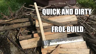 BEGINNER BLACKSMITH PROJECT | Forging a Froe From a Leaf Spring