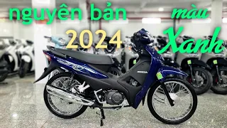 Honda Wave alpha 2024 màu XANH nguyên bản vừa ra mắt tại head Huỳnh Bạch Tùng. #wavealpha #alpha #xe