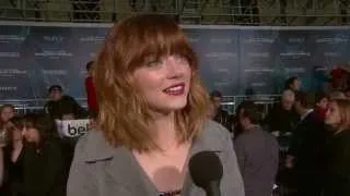 The Amazing Spider-man 2: Emma Stone Official Movie Premiere Interview | ScreenSlam