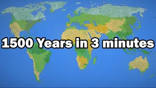 1500 Years of Humans Resettlement - WorldBox Timelapse