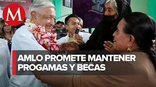 AMLO anuncia acuerdo con gobierno de Oaxaca para pensiones de discapacitados