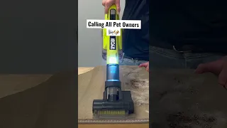 Calling All Pet Owners!! The RYOBI 18V ONE+ Powered Brush Hand Vacuum!