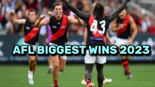 AFL TEAMS BIGGEST WINS 2023 II