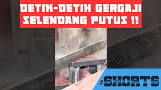 Penggergajian kayu meranti | Detik-detik gergaji selendang putus#shorts#shortsvideoyoutube