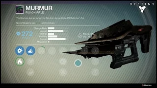 Destiny - Murmur Legendary Fusion Rifle Gameplay DLC Gun (Daily Heroic)