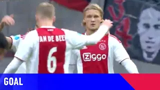 GOAL MET DE HAK VAN KASPER DOLBERG | Ajax - NAC (17-02-2019) | Goal