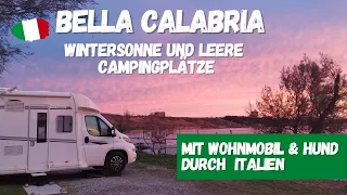 Wintersonne in Kalabrien 🇮🇹  leere Campingplätze | Italien mit Wohnmobil & Hund