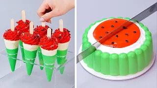 Amazing WATERMELON Cake You Should Try | Delicious Chocolate Dessert Compilation | So Yummy Cakes
