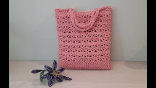 Очаровательная сумочка для лета крючком. ДЛЯ НАЧИНАЮЩИХ. Crochet bag pattern