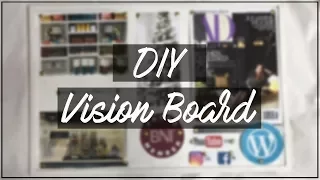 How To,  DIY Vision Board!! Dream BIG || JMC Studios
