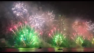 HongKong New Years fireworks. Full version. Новогодний салют в Гонконге.