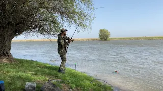 ПОШЛА ЖАРА! ОТМЕННЫЙ КЛЁВ САЗАНА НА ЖМЫХ. УРАГАННЫЙ ВЕТЕР НЕ ПОМЕХА. РЫБАЛКА С НОЧЁВКОЙ. АСТРАХАНЬ.