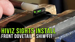 Installing HIVIZ Sights - Front Dovetail Sight: S&W M&P 9 Shield EZ Pistol