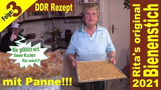 Bienenstich - Zubereitung ohne Hefe mit Quark-Ölteig und großer Panne #3 DDR Rezept aus Wittstock