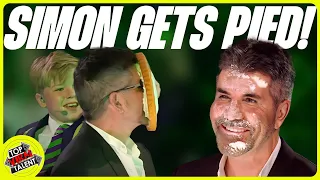 Simon Cowell Gets PIED in the Face on BGT 2023 Semifinals!