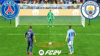 FC 24 | PSG vs Manchester City | Mbappe vs Haaland | UCL FINAL | Penalty Shootout - PS5 Gameplay