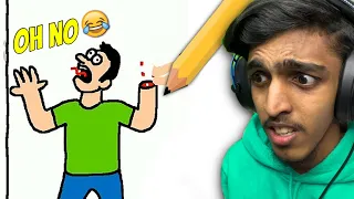 my drawing gone WRONG 😶🤣!! GAME THERAPIST