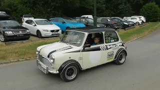 Classic Minis Leaving a Car Show, June 2023, (pt2)