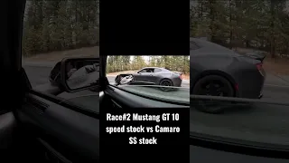 Mustang GT 10 speed vs 2017 Camaro SS both stock!