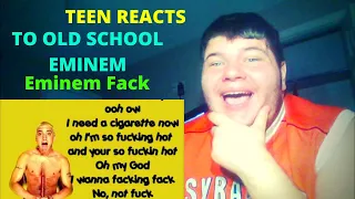 THIS WAS FUNNY TEEN REACTS TO | Eminem - Fack [HQ Lyrics] | (Reaction)