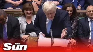 Boris Johnson slammed Jeremy Corbyn  as a 'yellow belly' as he called for an early General Election