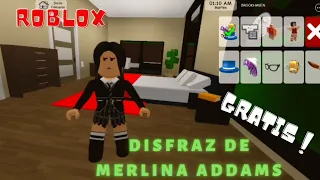 TUTORIAL DE DISFRAZ DE MERLINA ADDAMS EN ROBLOX GRATIS SIN ROBUX😱(WednesdayAddams)