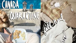 my life in QUARANTINE! + fall clothing haul