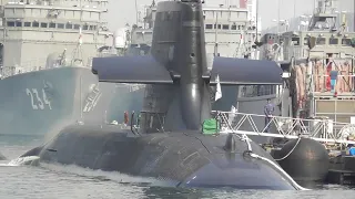 そうりゅう型潜水艦　潜舵が動く！　装備の動作確認　Soryu-class submarine 海上自衛隊　呉地方隊　Japan