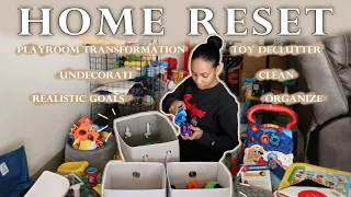 New Year Home Reset: Toy Declutter & Playroom Transformation | Realistic Goals for the New Year