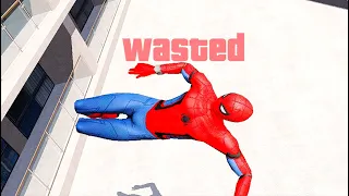 Spiderman vs Thanos GTA 5 Epic Wasted Jumps ep.43 (Euphoria Physics, Fails, Funny Moments)