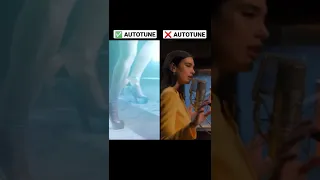 DUA LIPA without AUTOTUNE #shorts